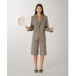 Áo blazer nữ oversize boxy có đệm vai Oversized Boxy Blazer - oula studios