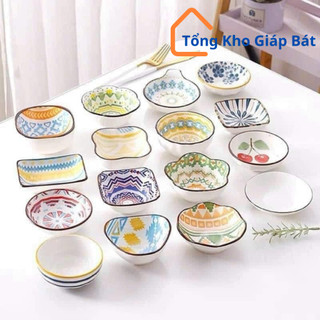 Bát chén sứ hoạ tiết nhật bản dùng làm chén nước chấm gia vị hot trend
