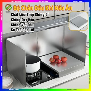 Tấm Chắn Dầu Mỡ Inox 304 Cao Cấp Chắn Gió Hiệu Quả Tấm Dụng Cụ Chắn Dầu&Chắn Gió Cho Bếp Ga Bằng Dày Dặn Chống