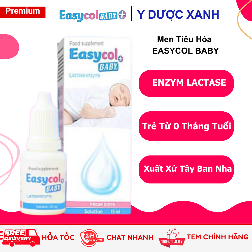 [Y Dược Xanh] Mua EASYCOL BABY 100ml, Siro hỗ trợ tăng đề kháng cho bé, trẻ sơ sinh
