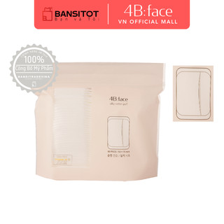 Bông tẩy trang mềm mịn 4B:Face Silky Cotton Puff 80 miếng 4bface
