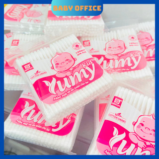 Tăm bông Yumy Kid, bông ngoáy tay bé 100 que - Babi Office