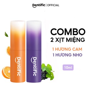 Combo 2 Xịt Thơm Miệng Dentific hương trái cây thơm mát - Nhỏ gọn, dễ mang theo