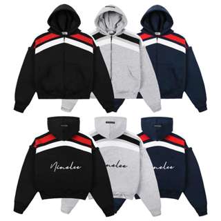 ÁO KHOÁC HOODIE KHÓA KÉO PHỐI ZIP NINE LEE - PHONG CÁCH THỂ THAO NĂNG ĐỘNG PHA CÁCH