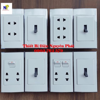 [ELITON] Combo Bộ Ổ Cắm Công Tắc Aptomat Ráp Sẳn - Hàng Chất Lượng Cao