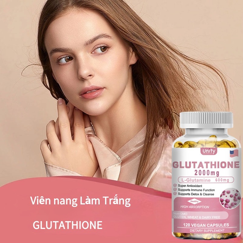[Mỹ] Viên uống trắng da glutathione 2000mg Collagen  Làm Trắng Da chống lão hóa Làm đẹp và chăm sóc da