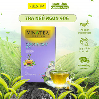 Trà ngủ ngon Goognight 40g, trà túi lọc hộp 20 túi, trà thảo mộc giải nhiệt cơ thể, trà Vinatea