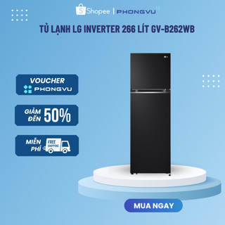 Tủ lạnh lg inverter gv-b262 - bảo hành 24 tháng