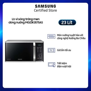 Lò vi sóng có nướng samsung mg23k3575as/sv 23 lít