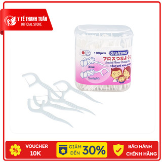 Tăm chỉ nha khoa Oraltana hộp 100 cái - Vệ sinh răng sạch sẽ & không lo hôi miệng