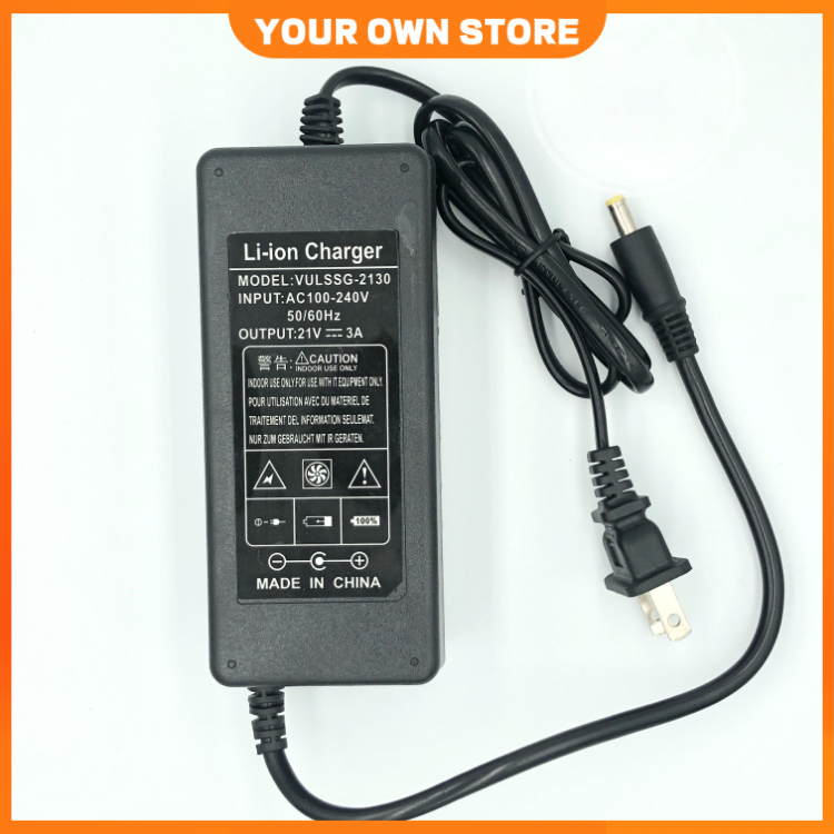 Sạc 5S 21V - 3A có quạt dùng cho Pin Li-ion (Lithium-ion) , Có Đèn Báo Đầy Pin