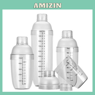 Bình lắc shaker nhựa việt nhật, bình pha chế chia vạch đen đủ size 350 - 530 - 700- 1000 ml kèm nắp