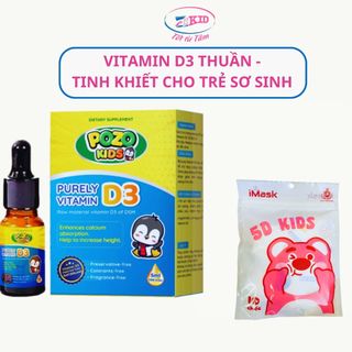 Vitamin D3 POZOKIDS nhỏ giọt bổ sung vitamin D3 cho trẻ sơ sinh
