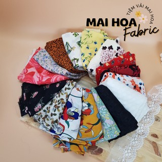 Vải voan hoa mềm mỏng may quần áo nữ chất vải tơ mềm rủ, mặc mát. Nhiều màu sắc thời trang, dễ dàng cắt may.