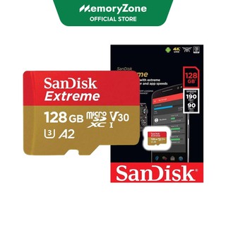 Thẻ nhớ microsdxc sandisk extreme v30 a2 128gb 190mb/s sdsqxaa-128g-gn6mn