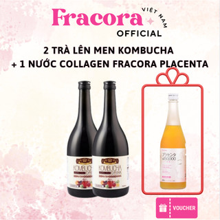 2 CHAI Trà Lên Men Kombucha Yuwa Nhật Bản 720ml, Nước Uống Lên Men, Detox Giảm Cân, Chống Lão Hóa