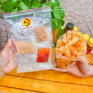 Bánh tráng muối béo sữa sate tỏi thơm cay, bánh tráng muối bò, muối tôm, muối sặc | quyên tây niéo