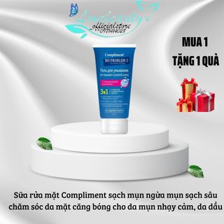 Sữa rửa mặt Compliment giảm mụn ngừa mụn sạch sâu chăm sóc da mặt căng bóng cho da mụn nhạy cảm da dầu[𝐓𝐚̣̆𝐧𝐠 𝐦𝐚́𝐲
