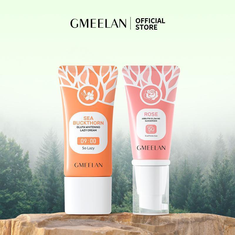 GMEELAN COMBO 2PCS Chiba Rose Kem chống nắng 30g Sunscreen SPF50+ +Lazy Cream 30g