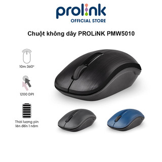 Chuột không dây PROLiNK PMW5010 kết nối tốc độ cao, tiết kiệm pin dùng cho PC, Macbook, Laptop