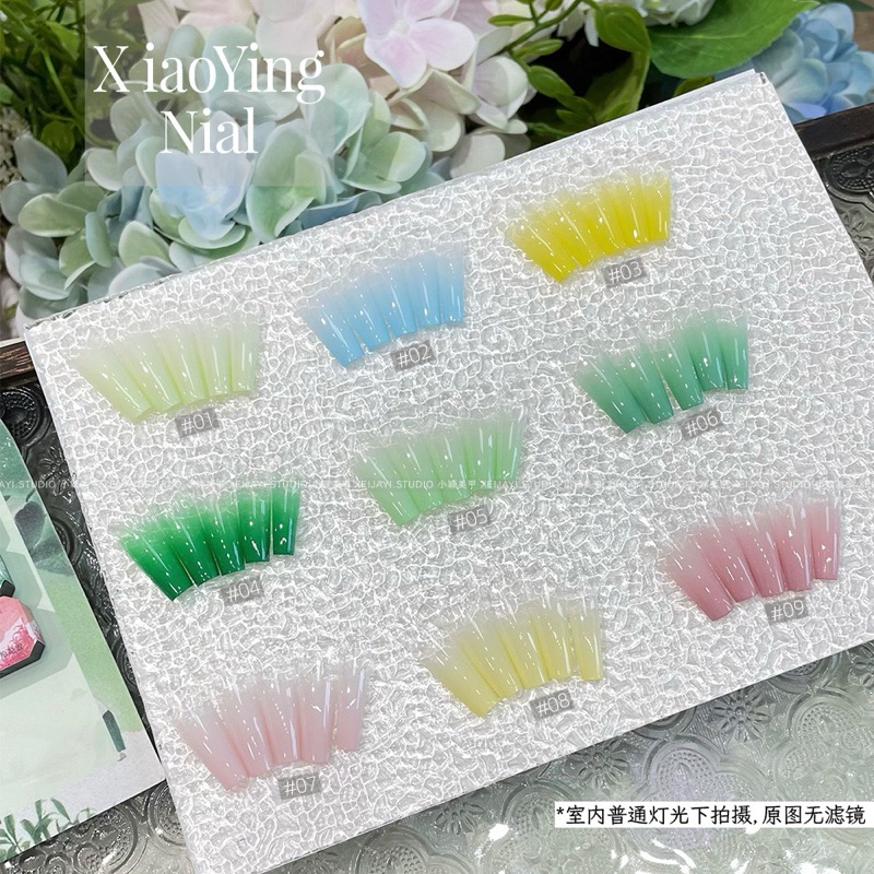 Set gel ombre tone thạch 9 màu ( C )