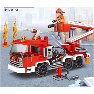 Mô hình lắp ráp xe cứu hỏa đồ chơi lego lắp ghép xe cứu hỏa cho bé giúp bé tập trung sáng tạo phát triển trí tuệ xch