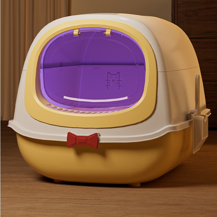 Nhà vệ sinh cho mèo giá rẻ cửa kín cỡ lớn có lựa chọn đèn UV diệt khuẩn khử mùi PetX