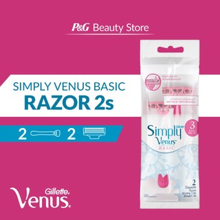 Dao Cạo Nữ GILLETTE Simply Venus Basic 3 Lưỡi (Vỉ 2 Cây)