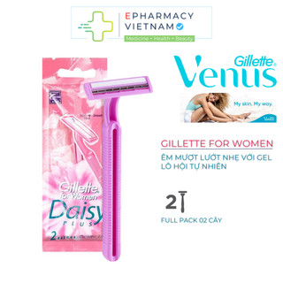 Dao Cạo Nữ GILLETTE Simply Venus Basic 3 Lưỡi (Vỉ 2 Cây)