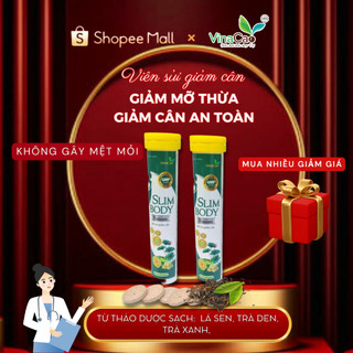 Viên sủi giảm cân tiêu mỡ an toàn Slim Body Hamii hộp 20 viên Vinacao