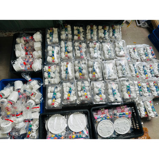 Set tô tượng 20 con kèm 2 dây màu size 5-7cm