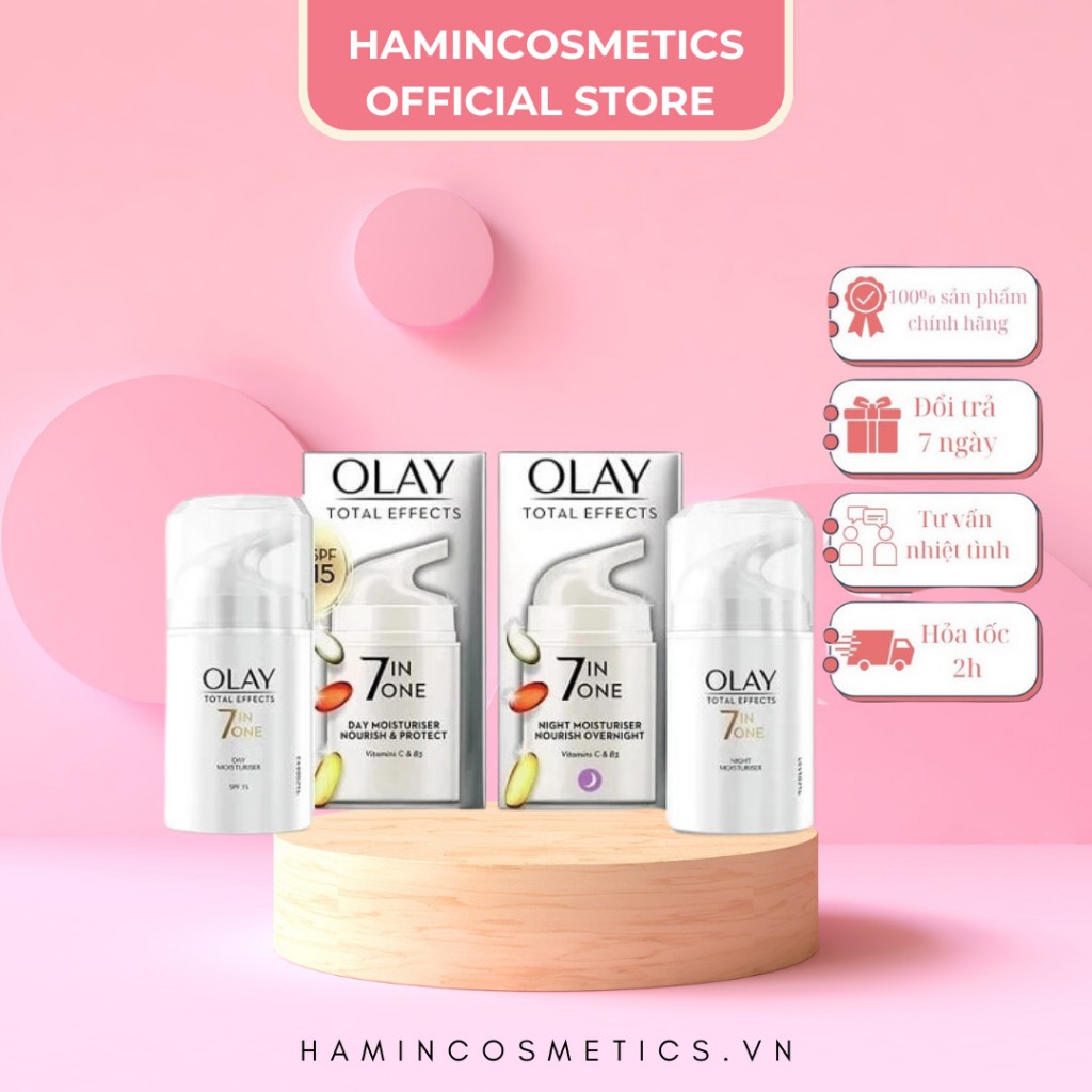 Kem Dưỡng Olay Total Effects 7 In 1 Ngày và Đêm - 50ml