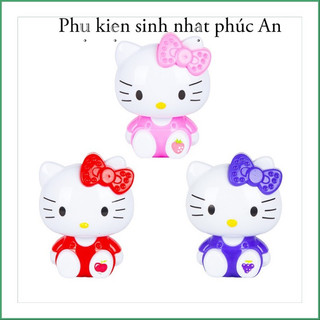 Mèo Hello Kitty mini trang trí bánh sinh nhật , phụ kiện trang trí bánh kem