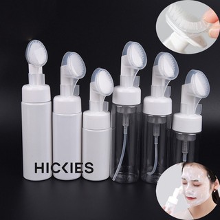 Chai nhựa rỗng đầu cọ silicone dùng tạo bọt rửa mặt - chai tạo bọt sữa rửa mặt - hickies
