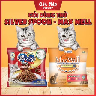 Hạt Cho Mèo Silver Spoon, MaxWell Dinh Dưỡng Hoàn Hảo Chất Lượng Nhật Bản