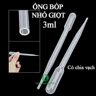 Ống bóp nhỏ giọt (đong phân bón) Pipet bóp đo giọt NHỰA có chi vạch chính xác 3ml - Nông Nghiệp Phố