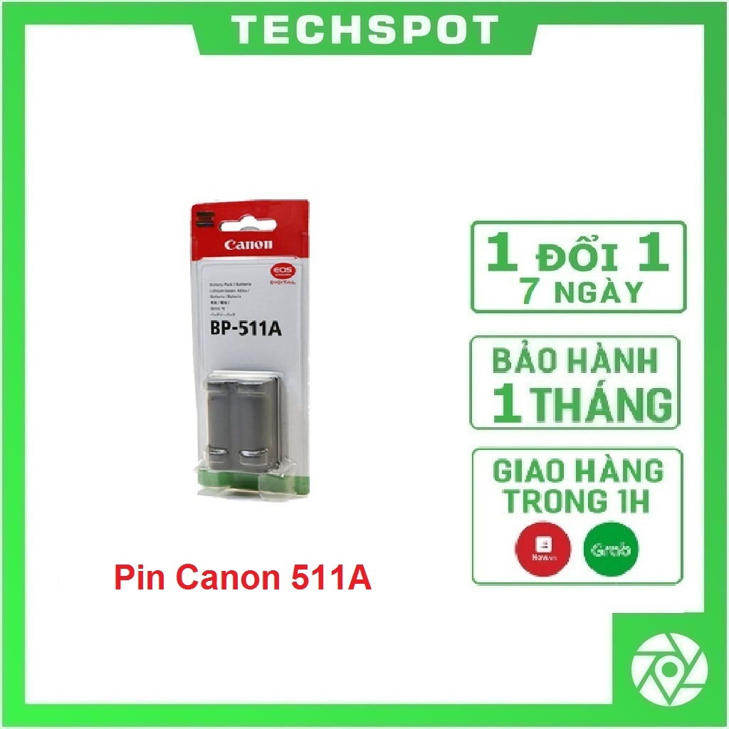 Pin Máy Ảnh Canon BP-511A For Canon | Bảo Hành 1 Tháng