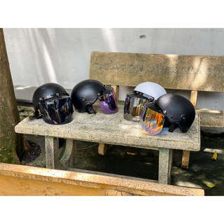 Combo Mũ bảo hiểm nửa đầu Camry + kính bogo chính hãng