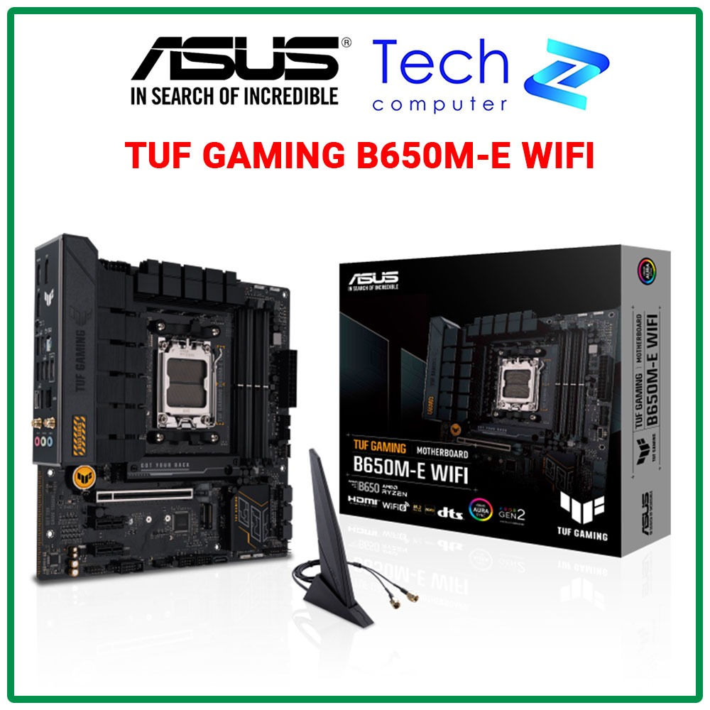Mainboard ASUS TUF GAMING B650M-E WIFI – Socket AM5 – RAM DDR5 – M-ATX – Hỗ Trợ Ryzen 7000 – Chính H