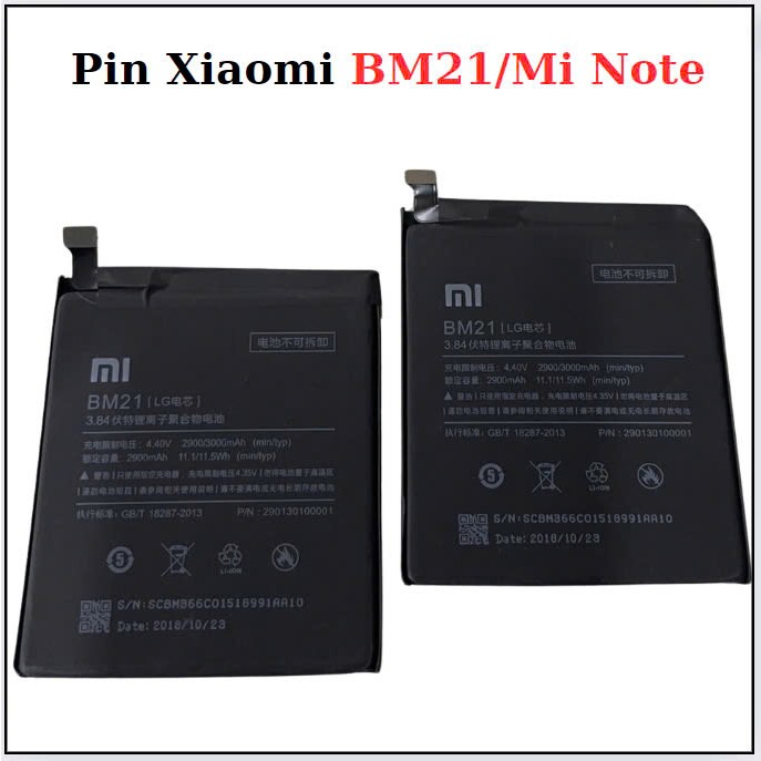 Pin Xiaomi BM21/redmi note,mới