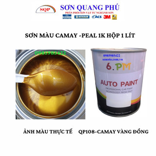 P108 sơn camay bơ vàng đồng 6.pm, sơn màu đồng vàng autopaint 1l sơn oto xe máy, nước sơn xe sơn 1k sonquangphu8856