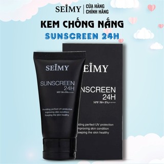 Kem chống nắng dưỡng da Seimy - Sunscreen 24h da mặt 40ml SPF 50+