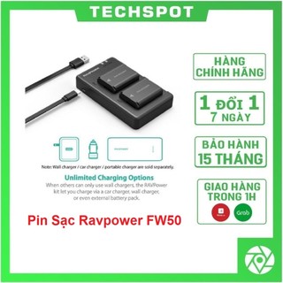 Bộ Pin Sạc Ravpower Sony FW50 | Hàng Chính Hãng | Bảo Hành 15 Tháng