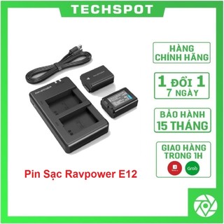 Bộ Pin Sạc Ravpower Canon E12 | Hàng Chính Hãng | Bảo Hành 15 Tháng
