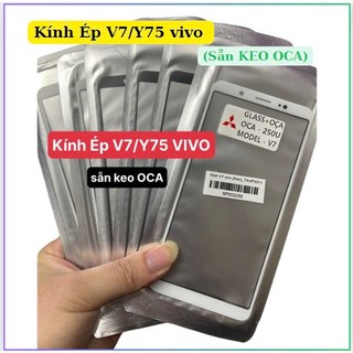 Mặt kính ép vivo v7/y75,keo oca