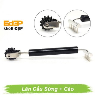 Cây Lăn 2 Đầu Cầu Sừng Cào - Dụng Cụ Diện Chẩn ( Phụ Kiện Massage Vina Chuẩn Điện Chấn Nhấn Huyệt Đạo Thông Kinh Mạch )
