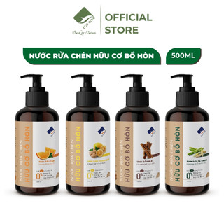 Nước Rửa Chén Hữu Cơ Bồ Hòn ECOCARE 500ml Kết Hợp Tinh Dầu Tự Nhiên, Rửa Sạch Bát Đĩa Cốc Chén Hiệu Quả, An Toàn