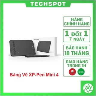 Bảng Vẽ Điện Tử XP-Pen Deco Mini4 Android 8192 Mức Lực Nhấn | Hàng Chính Hãng | Bảo Hành 18 Tháng