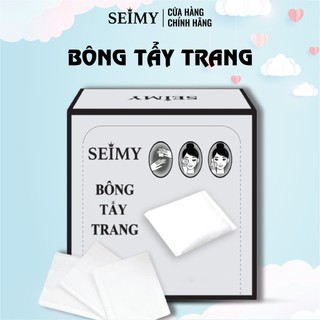 Bông tẩy trang Seimy 100 miếng - cotton mềm mịn