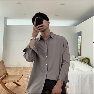Áo sơ mi nam cổ bẻ dài tay, vải Cotton cao cấp, phom dáng thoải mái, dễ mặc, dễ phối đồ - SEOUL